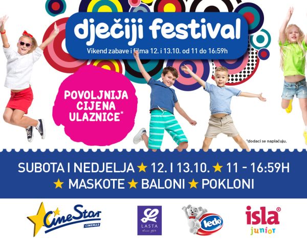 Dječiji festival u CineStaru od 10. do 13. oktobra