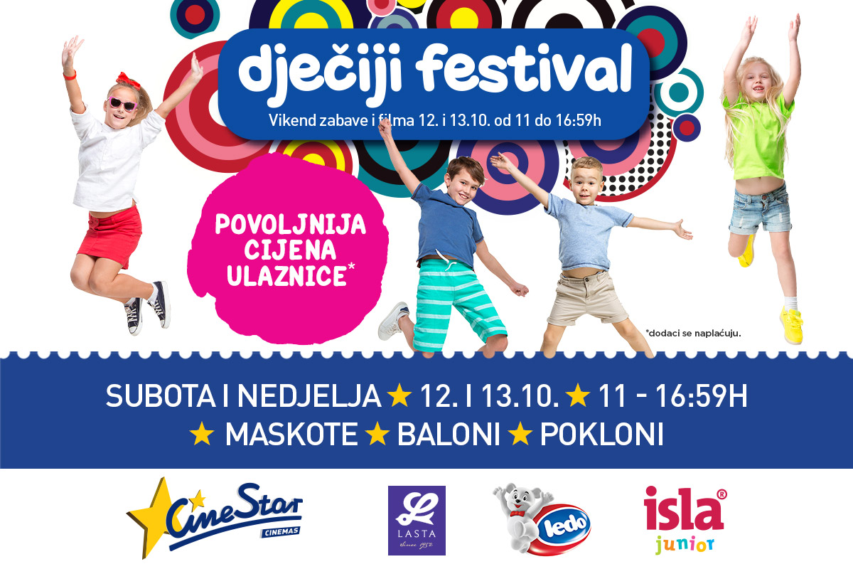 Dječiji festival u CineStaru od 10. do 13. oktobra