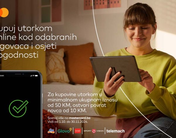 Ostvarite povrat novca na online kupovinu do kraja novembra uz Mastercard