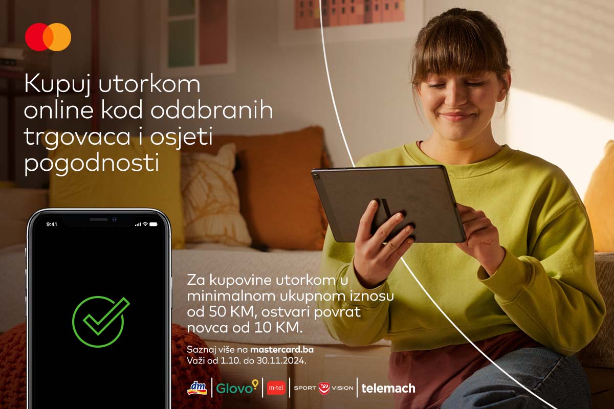 Ostvarite povrat novca na online kupovinu do kraja novembra uz Mastercard