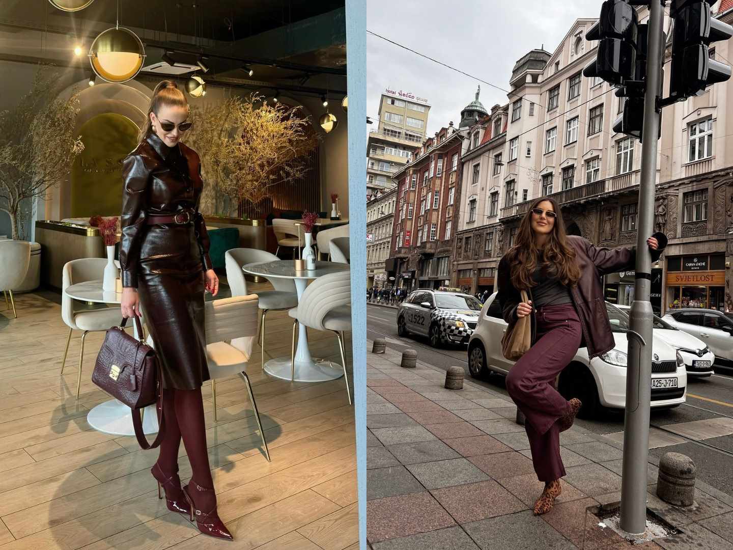 Kako nositi burgundy boju: Top outfiti omiljenih dama