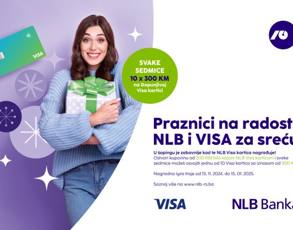 U šopingu je zabavnije kad te NLB Visa kartica nagrađuje