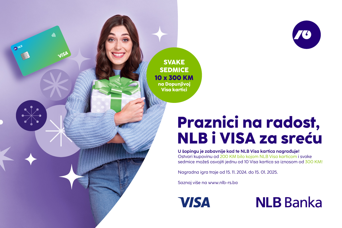 U šopingu je zabavnije kad te NLB Visa kartica nagrađuje